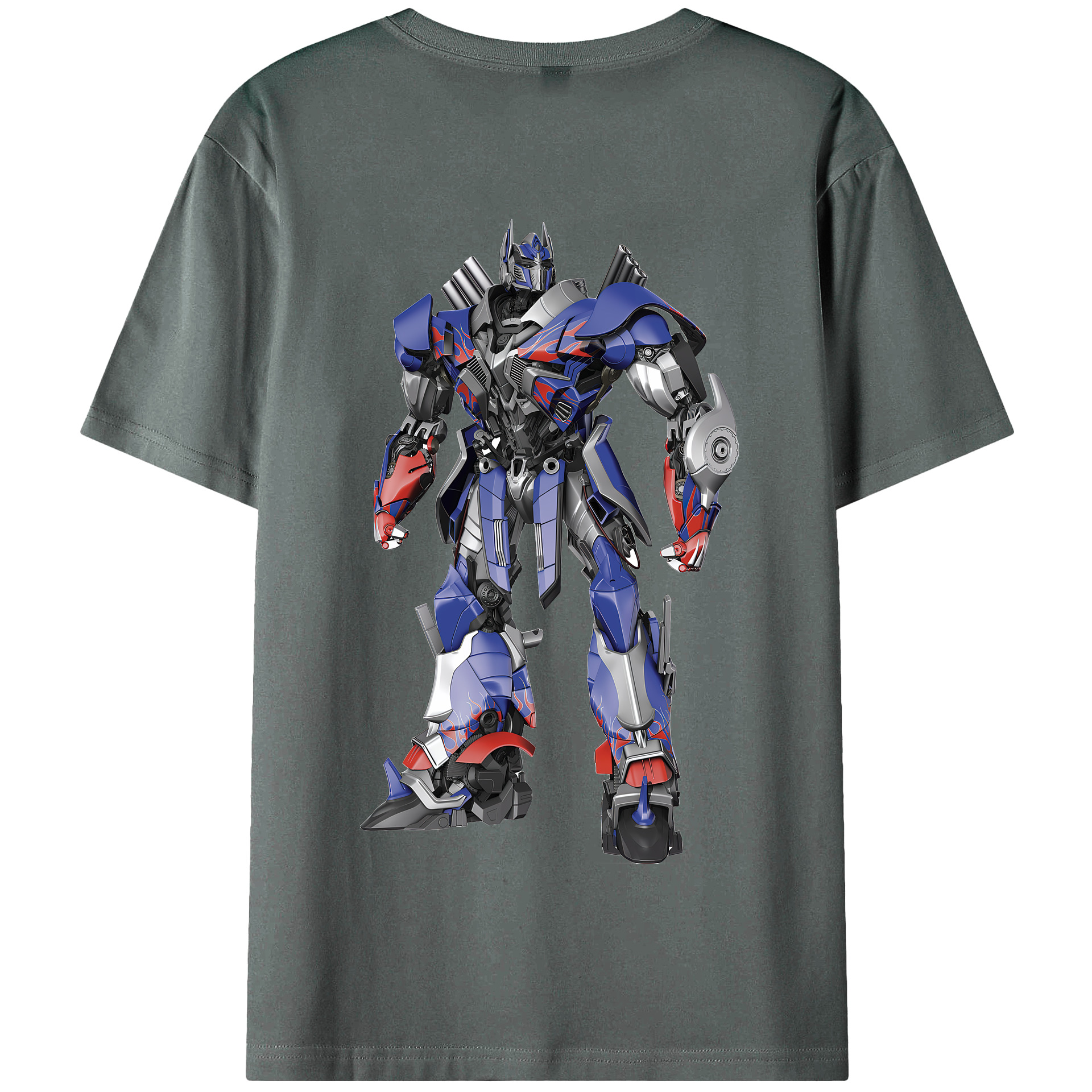 （画像用） Transformers トランスフォーマー 綿100％半袖Tシャツ（背面プリント）